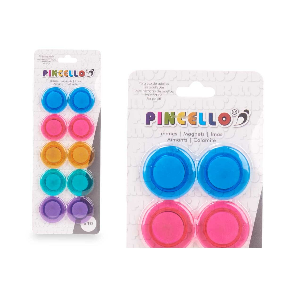 Magneetit Pincello Medium Monivärinen (36 Osaa)